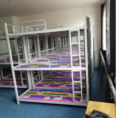 School furniture dormitory three story iron bed