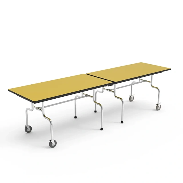 School cafeteria dining table and chairs