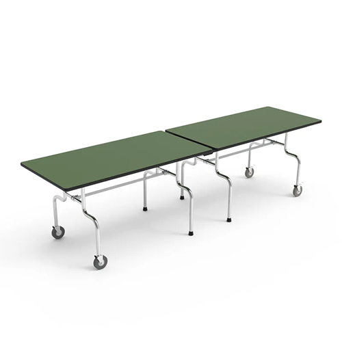 School cafeteria dining table and chairs