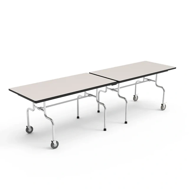 School cafeteria dining table and chairs