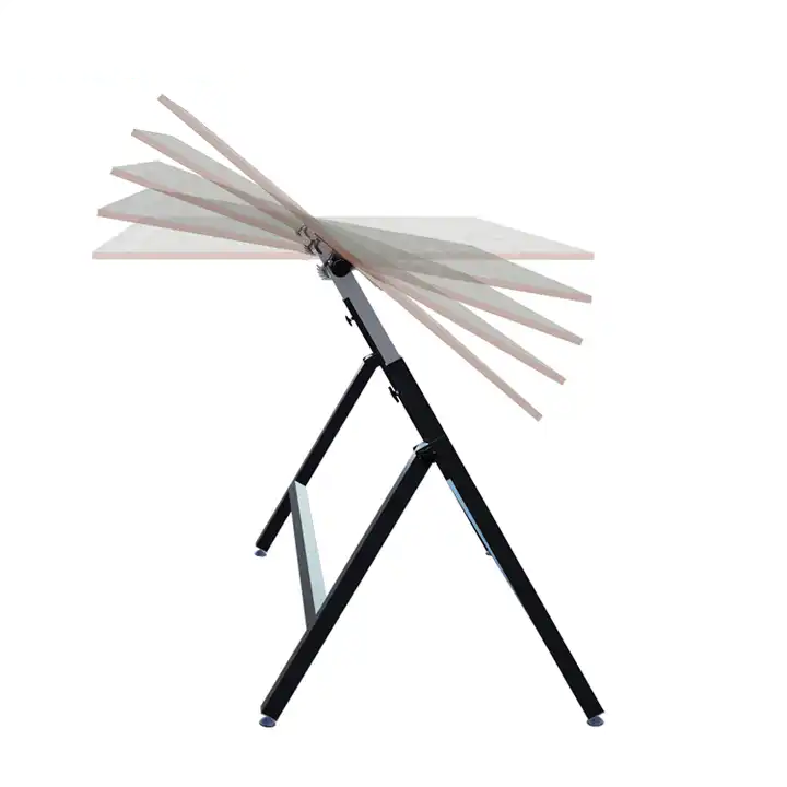 Foldable Adjustable Tiltable Student Architect Wood Drawing Table