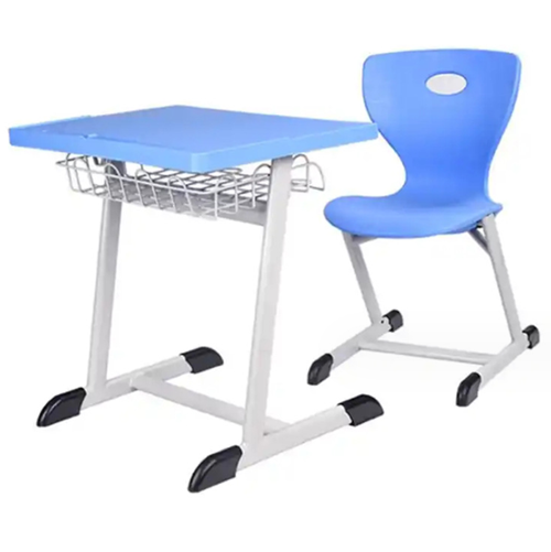 plastic material school furniture classroom desk and chair