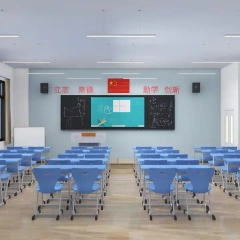 plastic material school furniture classroom desk and chair