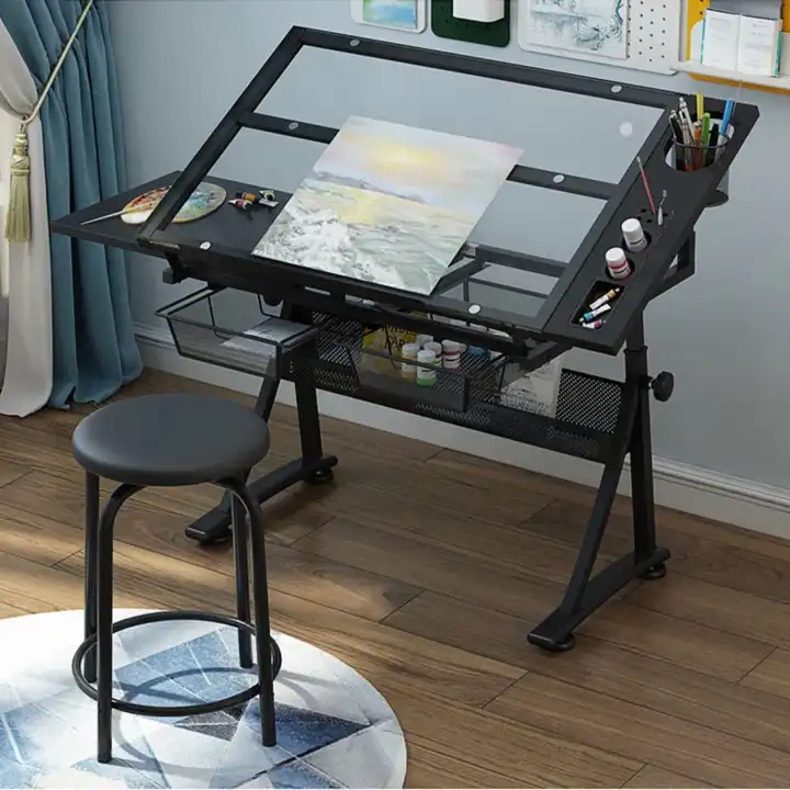Art Craft Artists Adjustable Drawing Desk Drafting Table