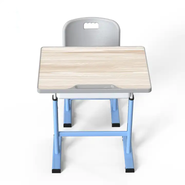 Adjustment school classroom desk and chair set