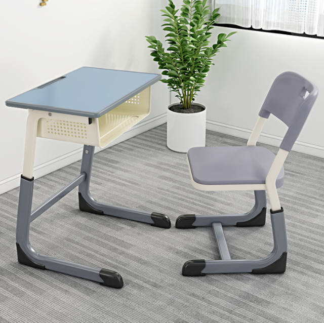 height adjustable student desk and chairs