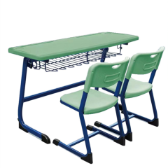 Education furniture school double seater desk and chairs