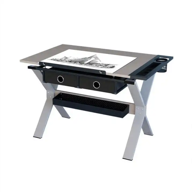 Lifting Art Workbench Industrial Metal Drafting Drawing Table