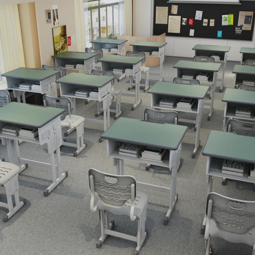high school furniture education kid student desk table and chair set