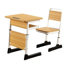 school furniture classroom single seat student kids desk and chair
