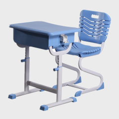 Plastic secondary school class room children student desk and chair