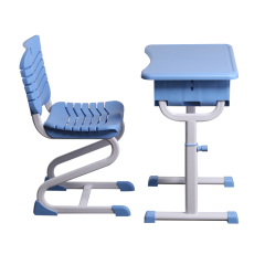 Plastic secondary school class room children student desk and chair