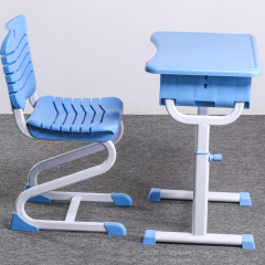 Plastic secondary school class room children student desk and chair