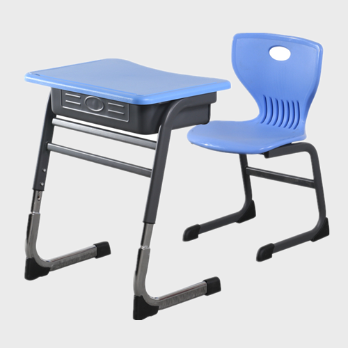 adjustable kids school plastic student study desk and chair set
