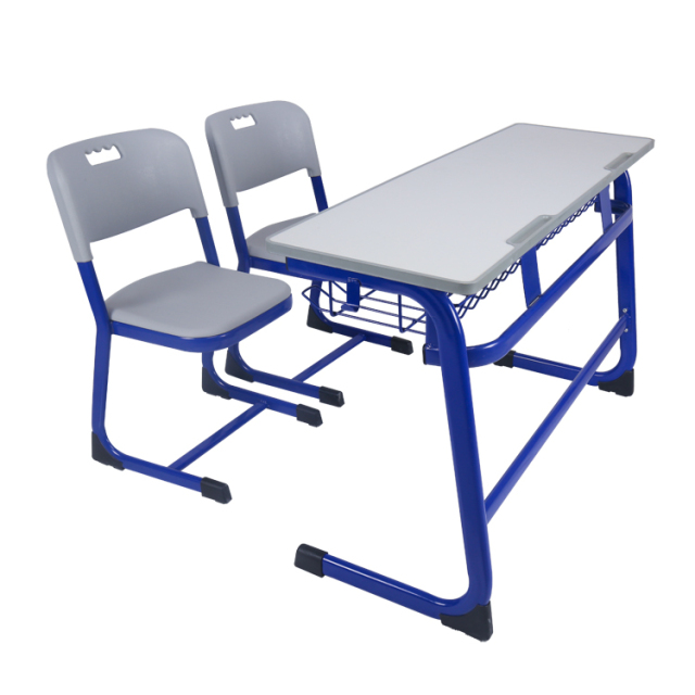 primary school student classroom double desk and chair set