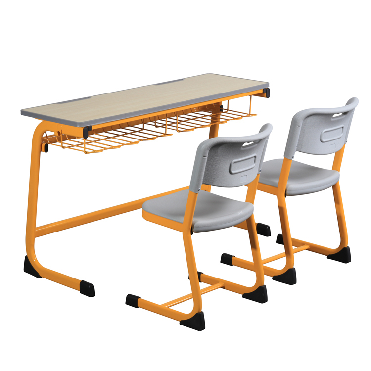 primary school student classroom double desk and chair set
