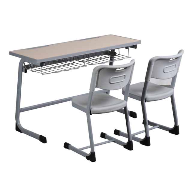 primary school student classroom double desk and chair set
