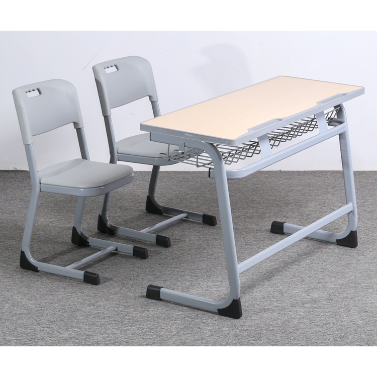 primary school student classroom double desk and chair set