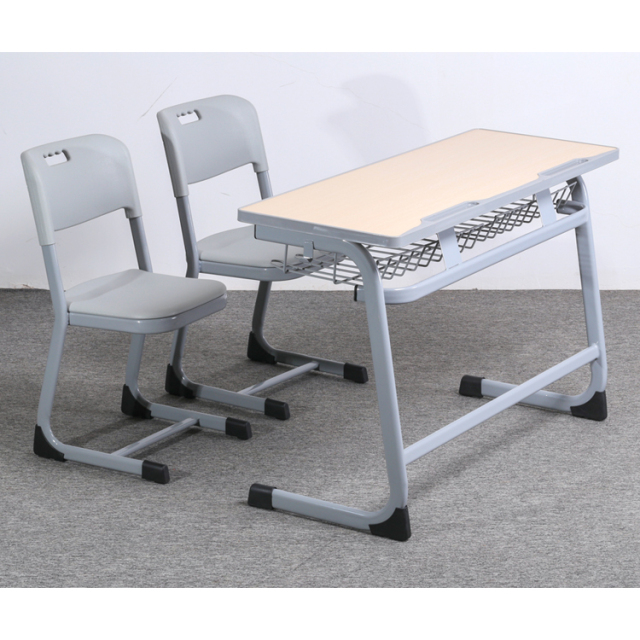 primary school student classroom double desk and chair set