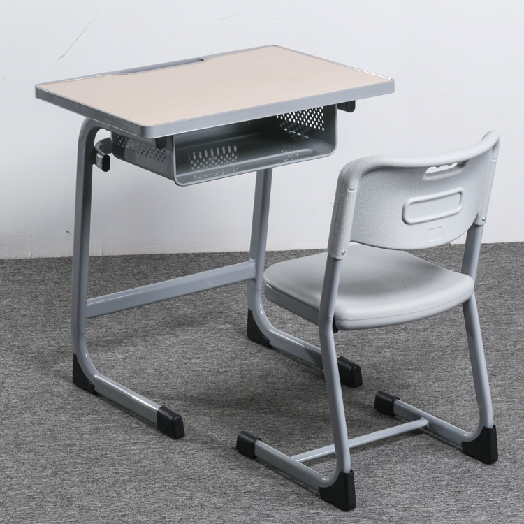 High school furniture modern adjustable student desk and chair