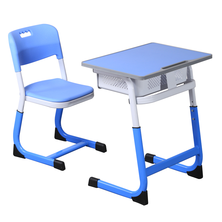 High school furniture modern adjustable student desk and chair