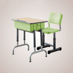 school furniture classroom metal frame student desk and chair set