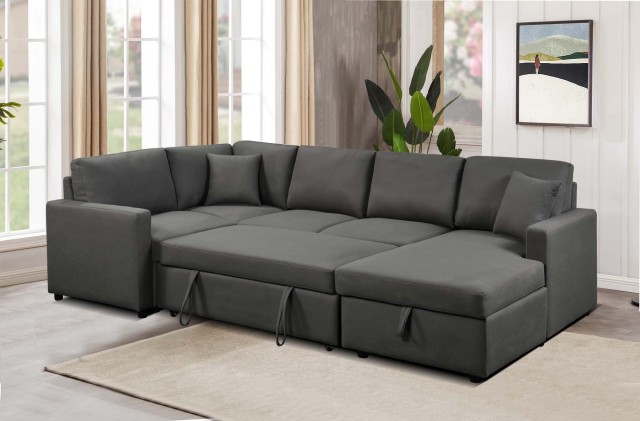 U Shaped Pull Out Sofa Bed