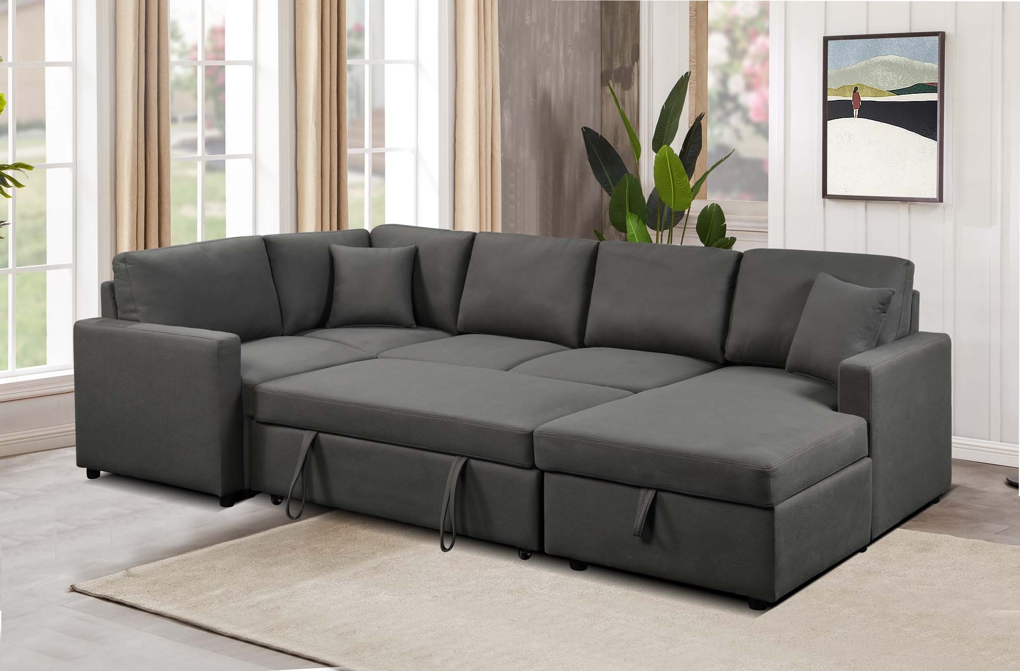 U Shaped Pull Out Sofa Bed