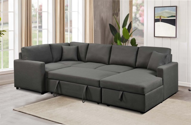 U Shaped Pull Out Sofa Bed