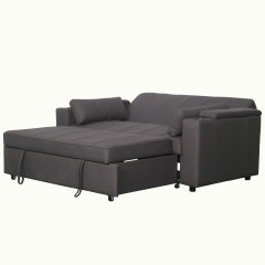 Mini Double Sofa Bed with Cup Holder and Storage on Armrest