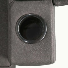 Mini Double Sofa Bed with Cup Holder and Storage on Armrest