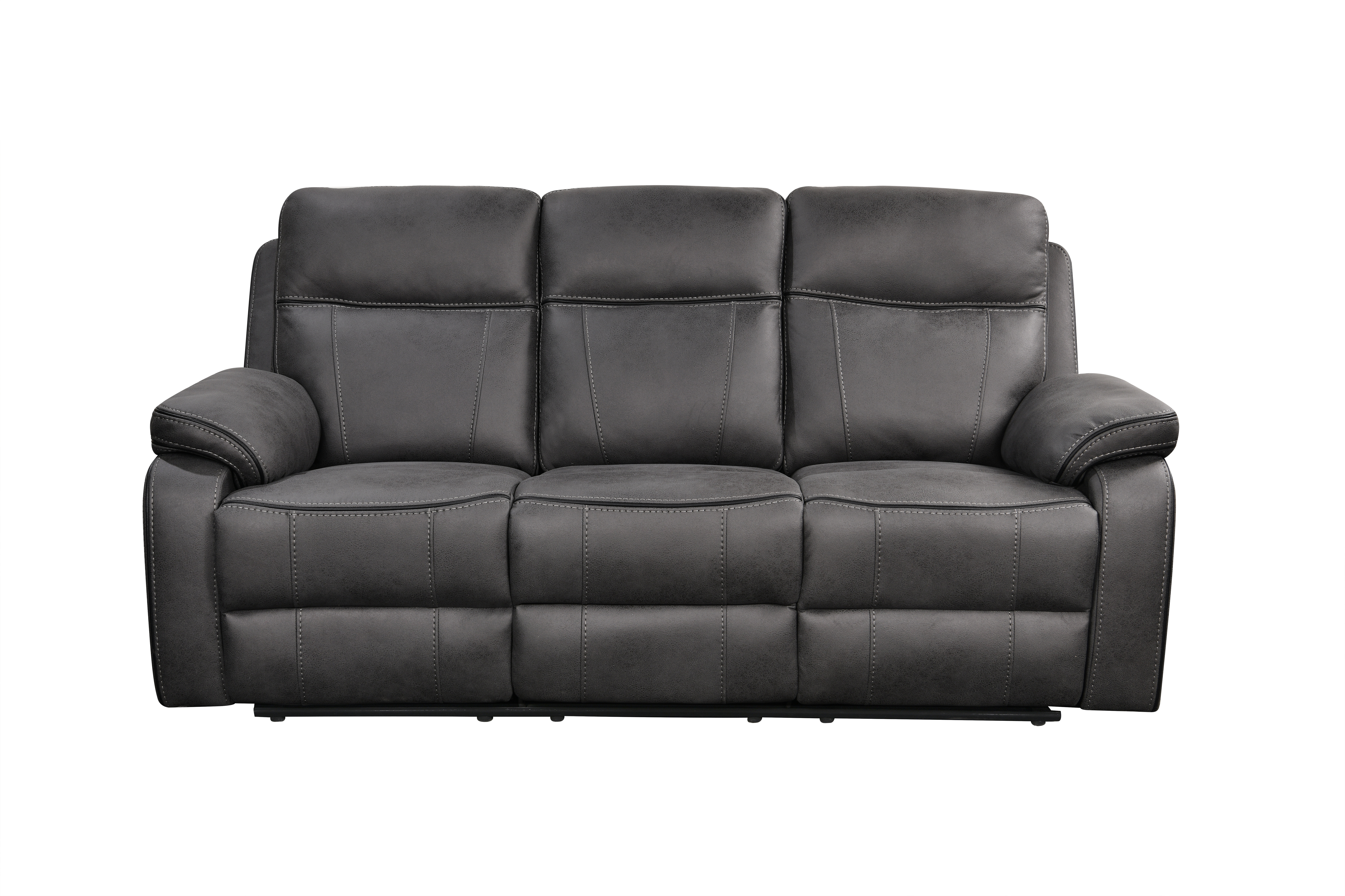 Adjustable Three Seater Manual Recliner Chair with Foot rest