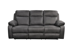 Adjustable Three Seater Manual Recliner Chair with Foot rest