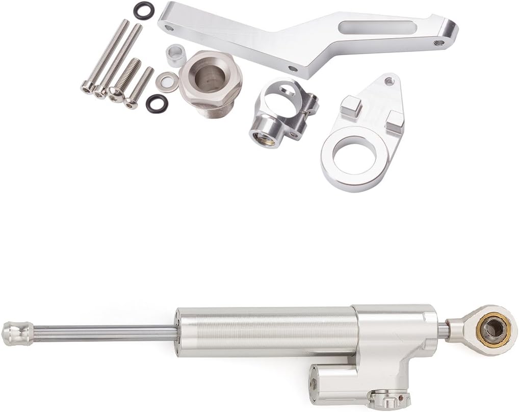 FXCNC Steering Damper With Mounting Bracket Kit Full Set--For