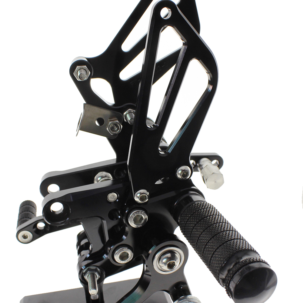 FXCNC Rearset Foot Pegs--For GSXR750 GSXR600 1996-2005,GSXR1000 2000-2004,SV650 SV650S SV1000 SV1000S 1998-2014  Footrests Fully Adjustable Foot Boards