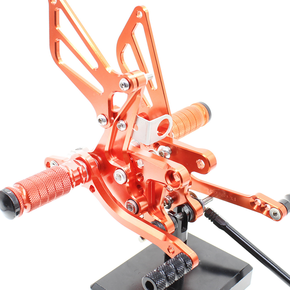 FXCNC Rearset Foot Pegs--For GSXR750 GSXR600 1996-2005,GSXR1000 2000-2004,SV650 SV650S SV1000 SV1000S 1998-2014  Footrests Fully Adjustable Foot Boards
