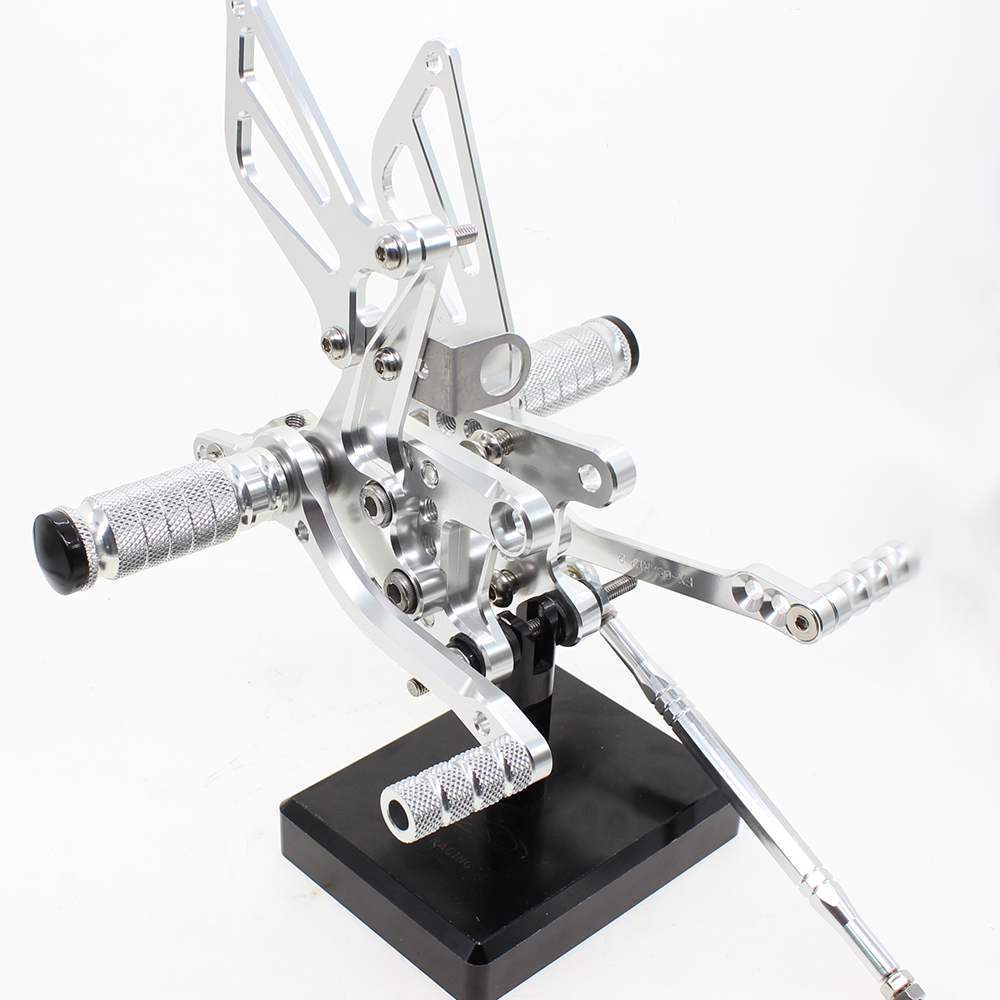 FXCNC Rearset Foot Pegs--For GSXR750 GSXR600 1996-2005,GSXR1000 2000-2004,SV650 SV650S SV1000 SV1000S 1998-2014  Footrests Fully Adjustable Foot Boards