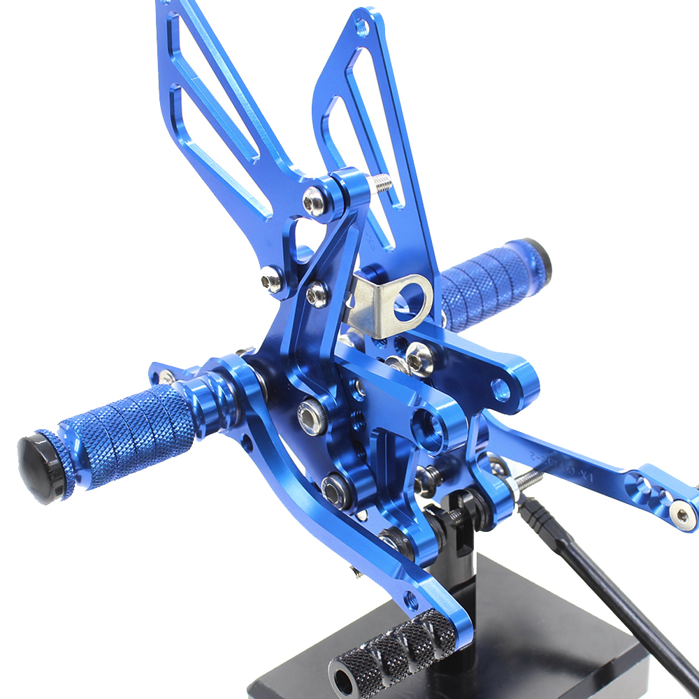 FXCNC Rearset Foot Pegs--For GSXR750 GSXR600 1996-2005,GSXR1000 2000-2004,SV650 SV650S SV1000 SV1000S 1998-2014  Footrests Fully Adjustable Foot Boards