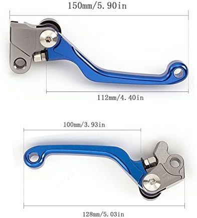 FXCNC CNC Aluminum Dirt Bike Pivot Brake Clutch Levers Compatible with TTR 125/LW/E 2000-2019, TT250R/RAID 1993-1997, Serow 225 250 1986-2020, XT250 2008-2020
