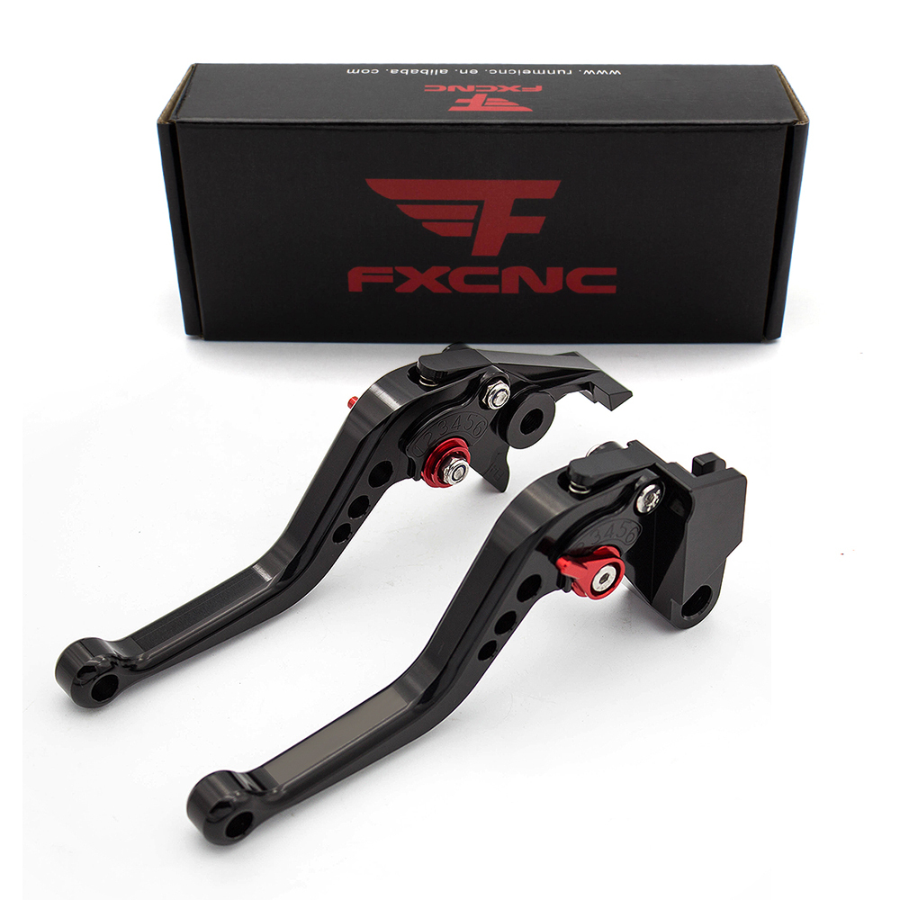 FXCNC CNC Aluminum Short Adjustable Brake Clutch Levers Compatible with YFM700 Raptor 700 R 2008-2022, YFZ450 YFZ450R YFZ450X 2008-2020, YFM250 Raptor 2008-2013, Raptor 250R 2011