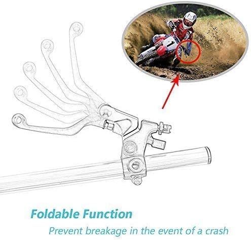 FXCNC CNC Aluminum Dirt Bike Pivot Brake Clutch Levers Compatible with CRF125F CRF 125F CRF150R CRF 150 R 2014-2020