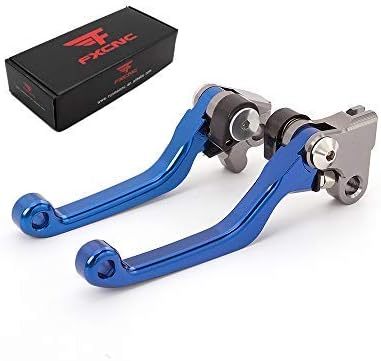 FXCNC CNC Aluminum Dirt Bike Pivot Brake Clutch Levers Compatible with TTR 125/LW/E 2000-2019, TT250R/RAID 1993-1997, Serow 225 250 1986-2020, XT250 2008-2020