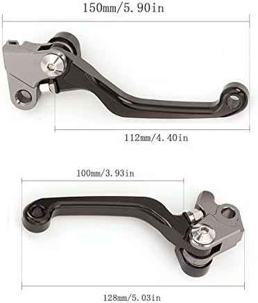 FXCNC CNC Aluminum Dirt Bike Pivot Brake Clutch Levers Compatible with TRX400EX TRX 400 EX 1999 2000 2001 2002 2003 2004 2005 2006 2007 2008