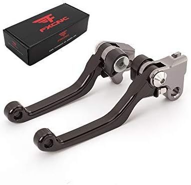 FXCNC CNC Aluminum Dirt Bike Pivot Brake Clutch Levers Compatible with TRX400EX TRX 400 EX 1999 2000 2001 2002 2003 2004 2005 2006 2007 2008