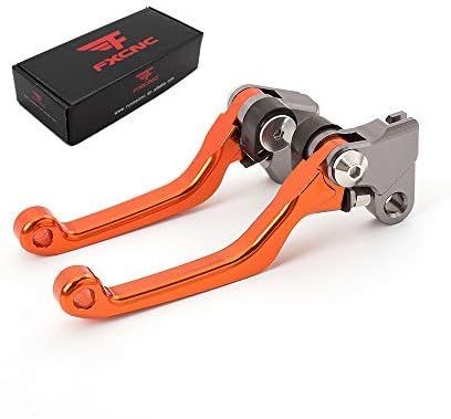 FXCNC CNC Aluminum Dirt Bike Pivot Brake Clutch Lever Set Compatible with 65SX 65XC 2014-2021, 85SX 2013-2021, Freeride 350 250R 2014-2017