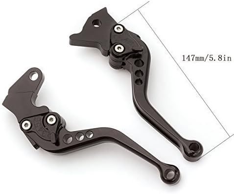FXCNC Motorcycle Adjustable Brake Clutch Levers Compatible with Royal Enfield Continental GT 650, Continental GT 535, 650 Interceptor, Royal Enfield C5 and B5, 2017 on Euro