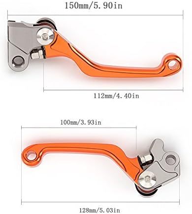 FXCNC CNC Aluminum Dirt Bike Pivot Brake Clutch Lever Set Compatible with 65SX 65XC 2014-2021, 85SX 2013-2021, Freeride 350 250R 2014-2017