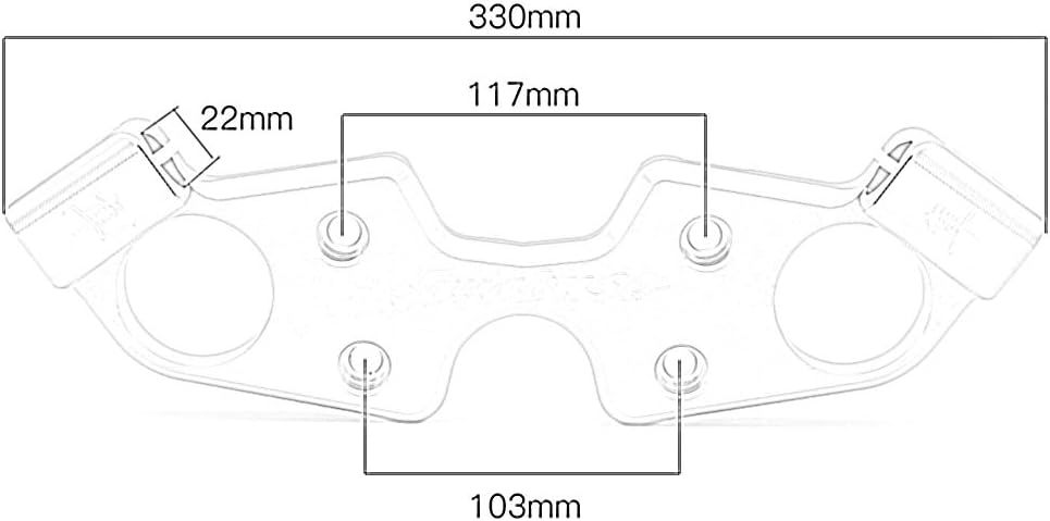 CNC Motorcycle Lowering Triple Tree Front End Upper Top Clamp Compatible with GSX1300 Hayabusa GSXR1300 1999-2020 2007 2008 2009 2010 2011 2012 2013 2014 2015 2016 2017 2018 2019