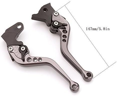 FXCNC Motorcycle Adjustable Short Brake Clutch Levers Compatible ------For G650GS 2008-2014, F650GS 2000-2007,G650 X Xchallenge/Xcountry/Xmo 2007-2010