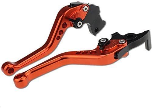 FXCNC Short Adjustable Brake Clutch Levers Compatible For Ninja 250R EX250 1986-2007, Ninja 500 1987-1993, Ninja 600R, 1985-1997, Vulcan 700 1985, ZX750 Ninja GPz750 1982-1985